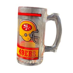 Vintage NFL San Francisco 49ers Mug Glass